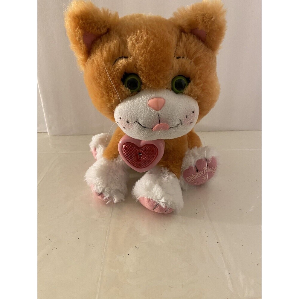 Cabbage Patch Kid Cpk Adoptimals Orange Tabby Kitten Plush W/ Collar